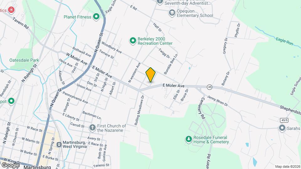 801 E Moler Ave Map and Location Details