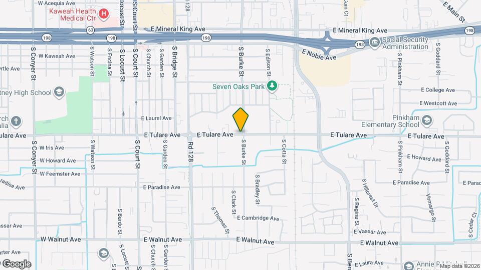 917 E Tulare Ave Map and Location Details
