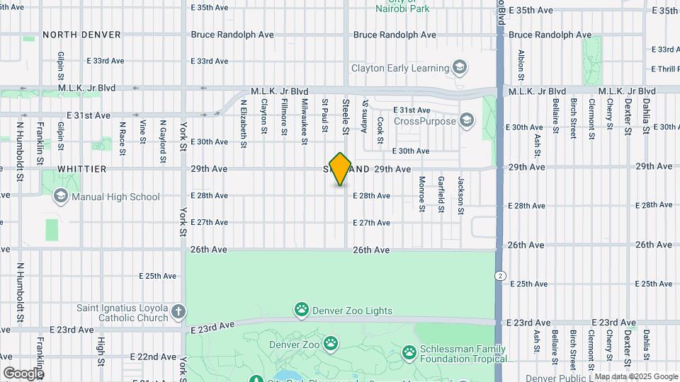 2801 Steele St Map and Location Details