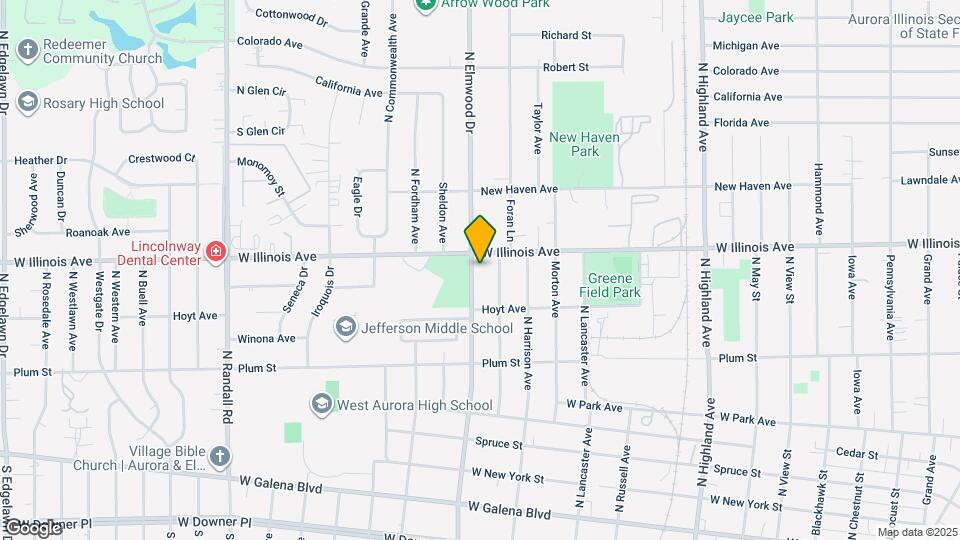 635 N Elmwood Dr Mapa y Detalles de la Ubicación