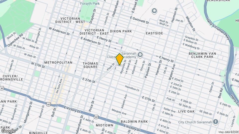 615 E 33rd St Map and Location Details