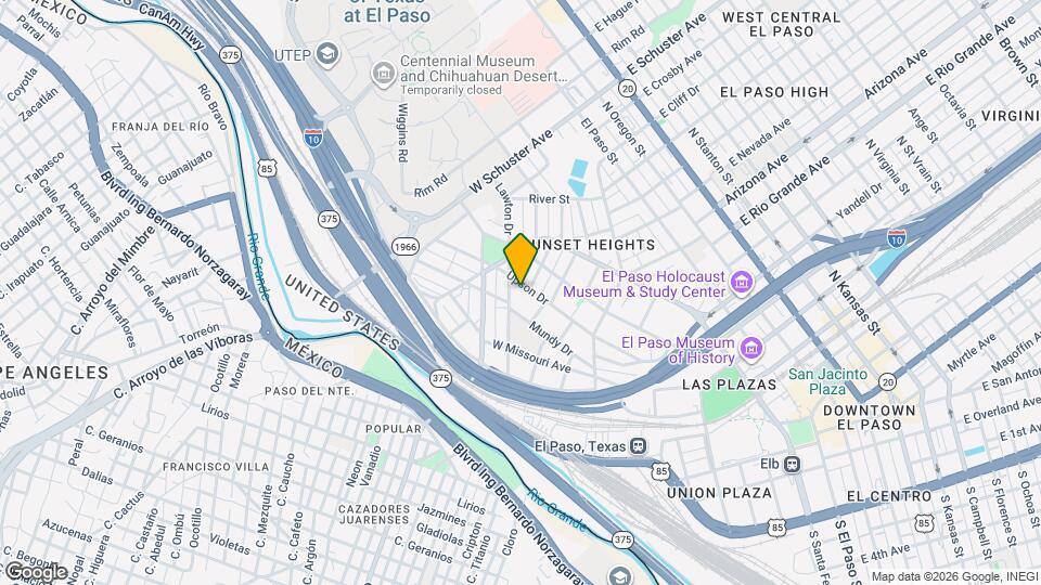 1024 Upson Dr Mapa y Detalles de la Ubicación