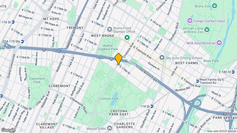 1802 Crotona Ave Mapa y Detalles de la Ubicación