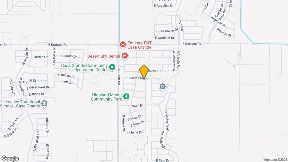 1883 N Desert Willow St Map and Location Details