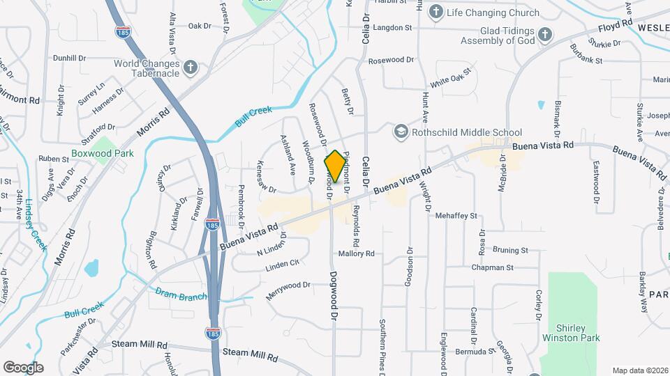 920 Rosewood Dr Map and Location Details