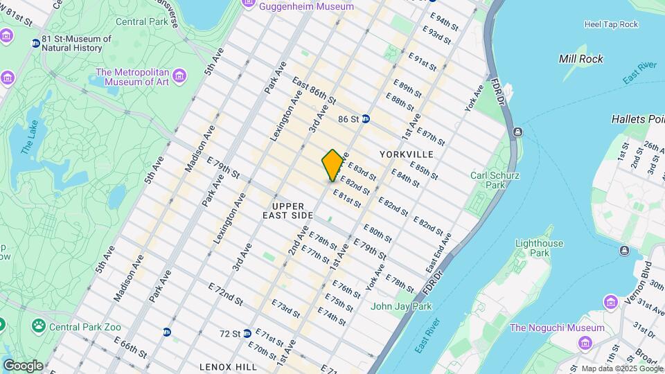 1562 Second Ave Map and Location Details