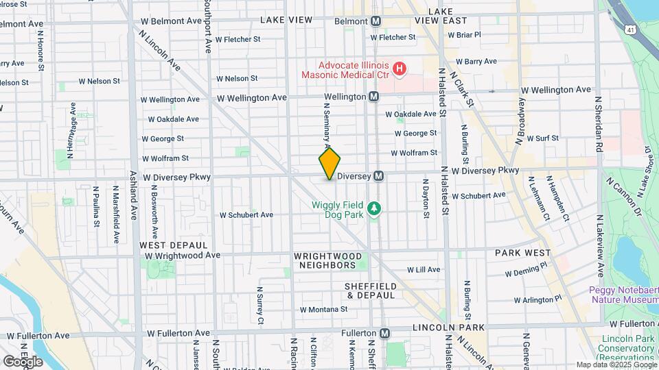 2752 N Seminary Ave Map and Location Details