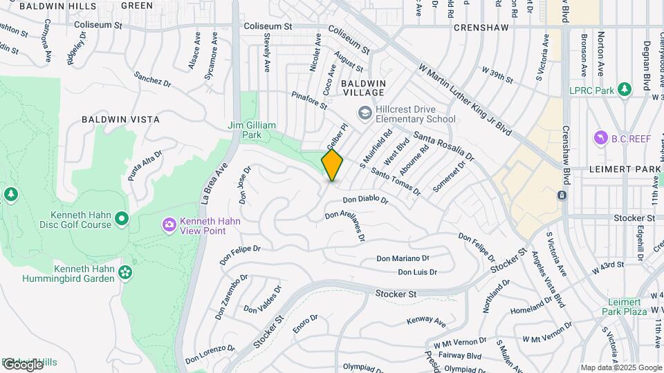 4150 Hillcrest Dr Map and Location Details
