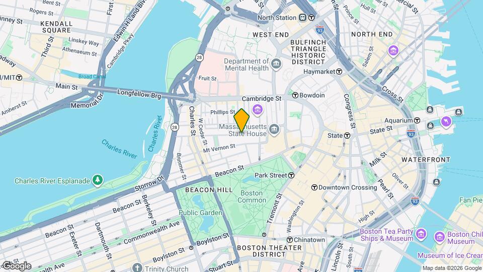 36 Pinckney St Mapa y Detalles de la Ubicación