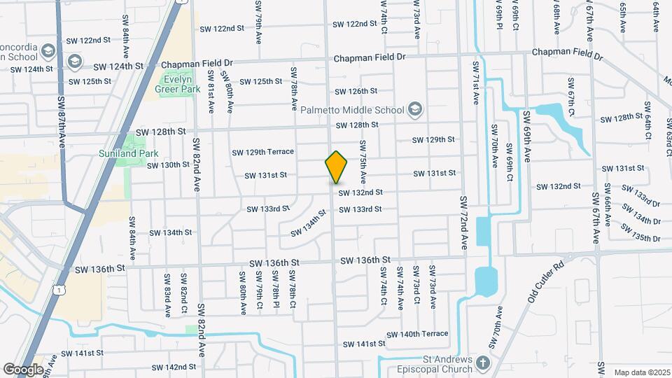 7675 SW 132nd St Map and Location Details