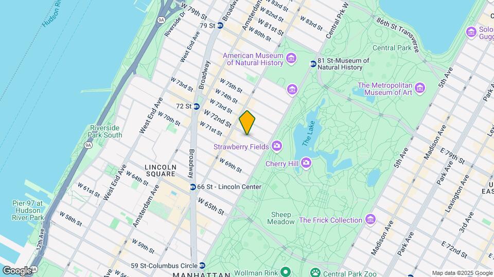 32 W 72nd St Mapa y Detalles de la Ubicación