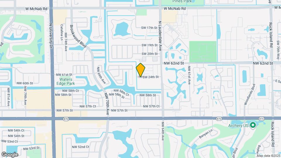 8280 SW 24th St Map and Location Details