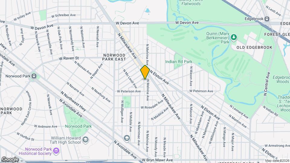 6206 W Norwood St Map and Location Details