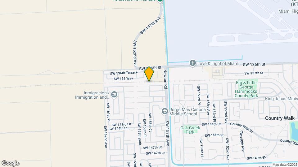 15817 SW 138th Terrace Map and Location Details