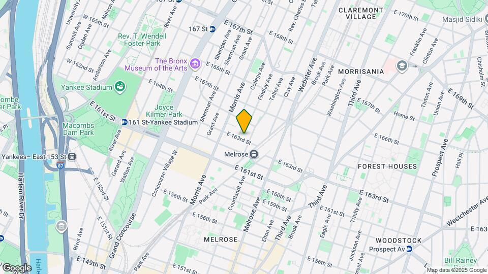 315 E 163rd St Map and Location Details