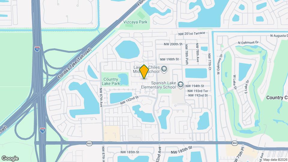 8277 NW 194th Terrace Map and Location Details