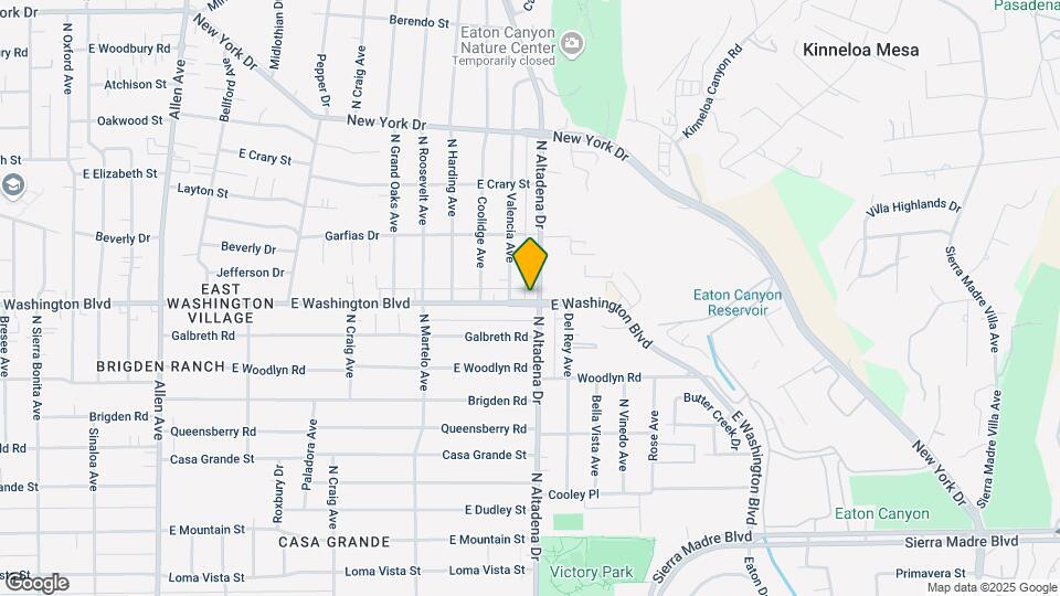 2511 E Washington Blvd-Unit -B Map and Location Details