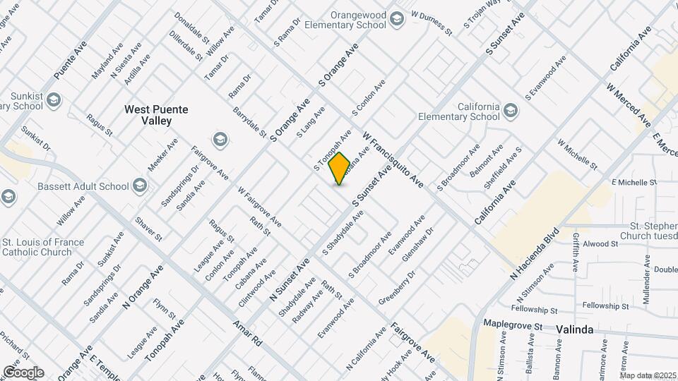 1780 S Cabana Ave Map and Location Details