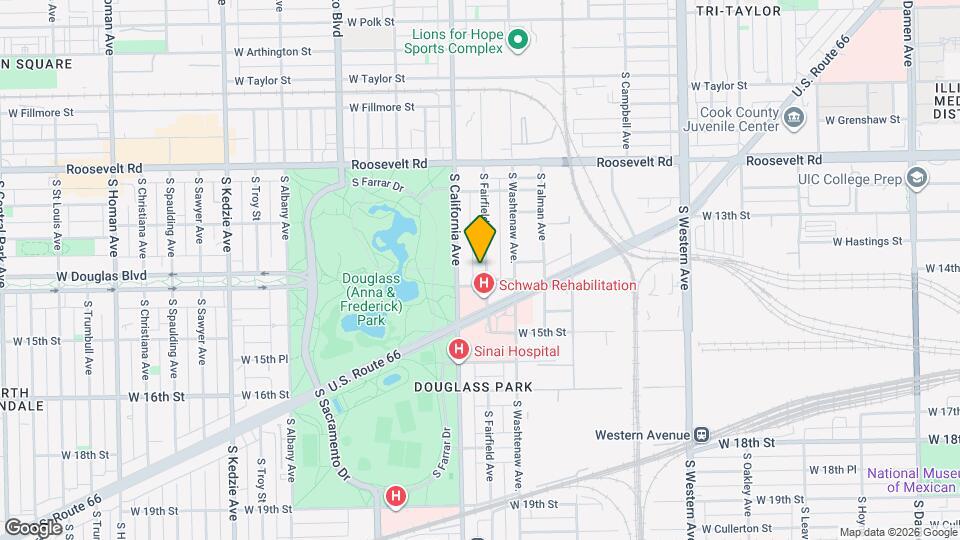 1358 S Fairfield Ave Mapa y Detalles de la Ubicación