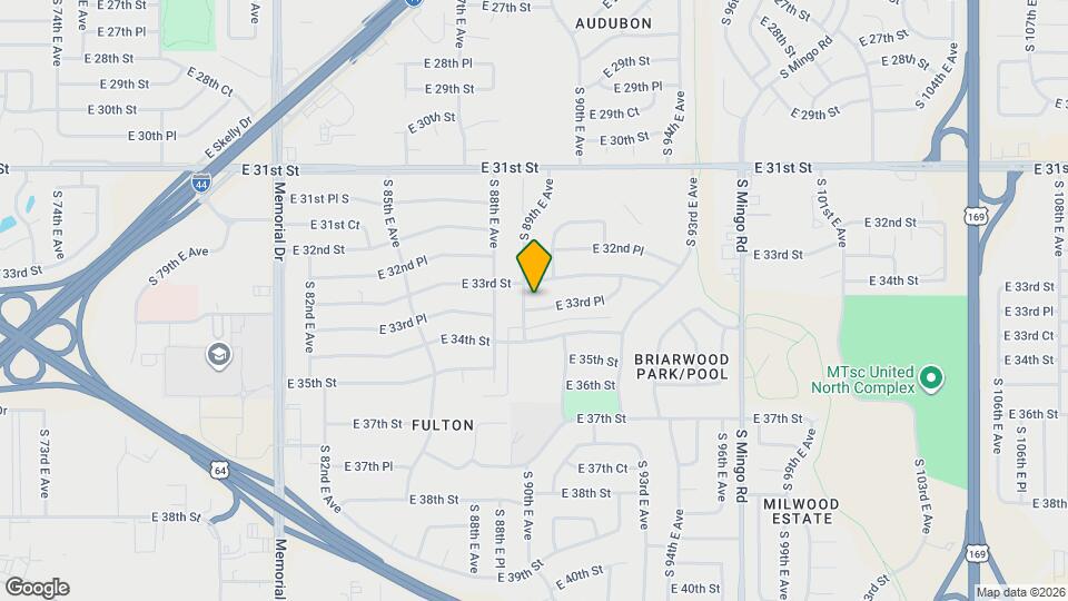 8909 E 33rd Pl Mapa y Detalles de la Ubicación