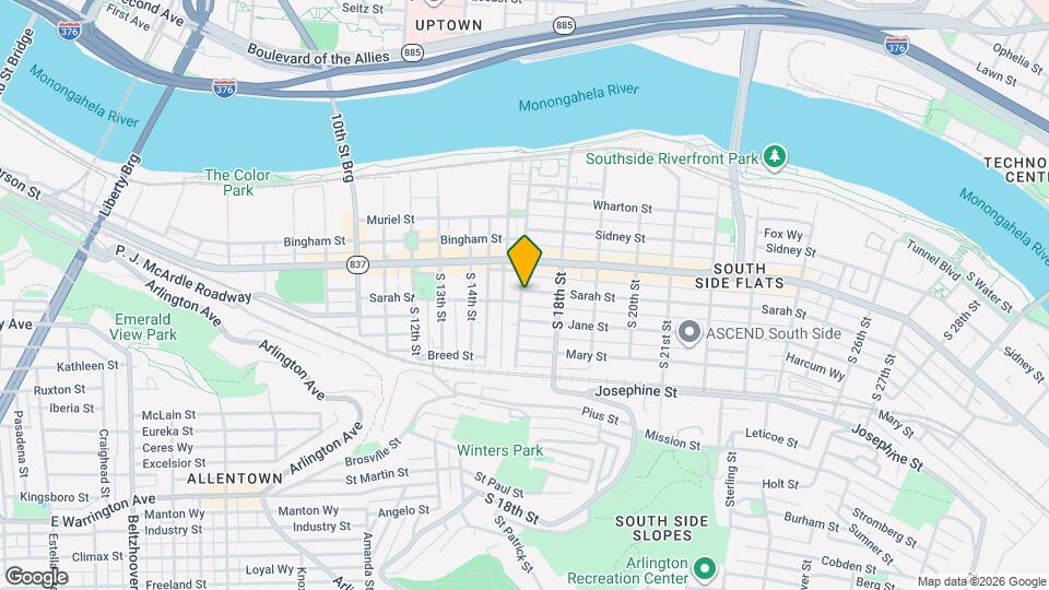 119 S 17th St Map and Location Details