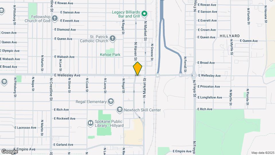 3008 E Wellesley Ave Map and Location Details