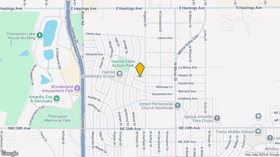 1009 Mimosa Ln Map and Location Details