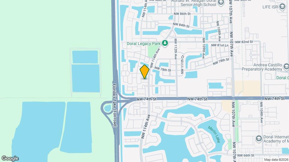 11425 NW 76th Terrace Map and Location Details