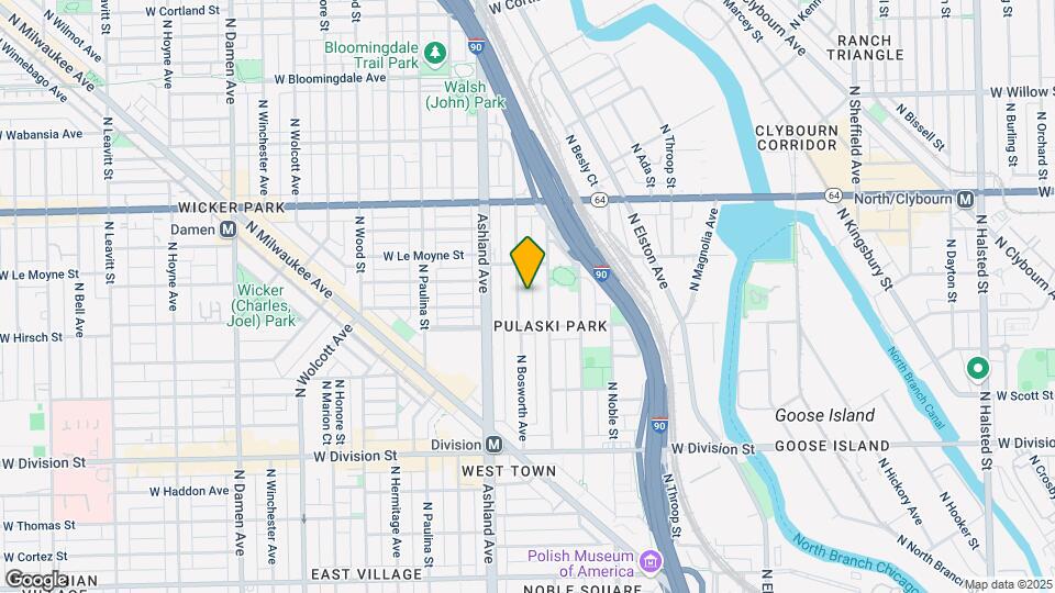1427 N Bosworth Ave Map and Location Details