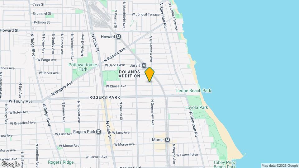 1502 W Chase Ave, Unit ONE BEDROOM - 1502-3 Map and Location Details