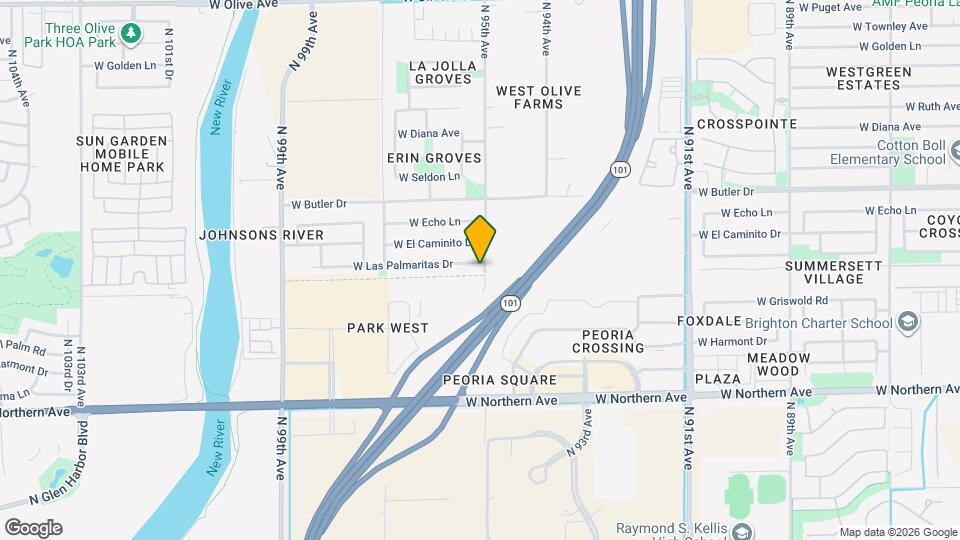 9503 W Las Palmaritas Dr Mapa y Detalles de la Ubicación