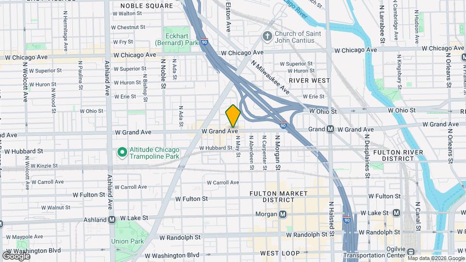 1142 W Grand Ave Mapa y Detalles de la Ubicación