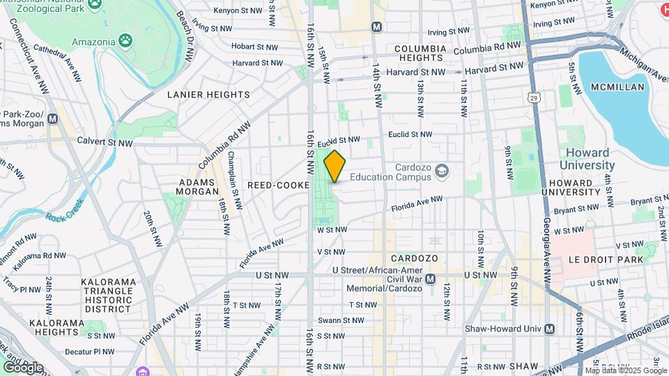2327-2331 15th St NW Mapa y Detalles de la Ubicación