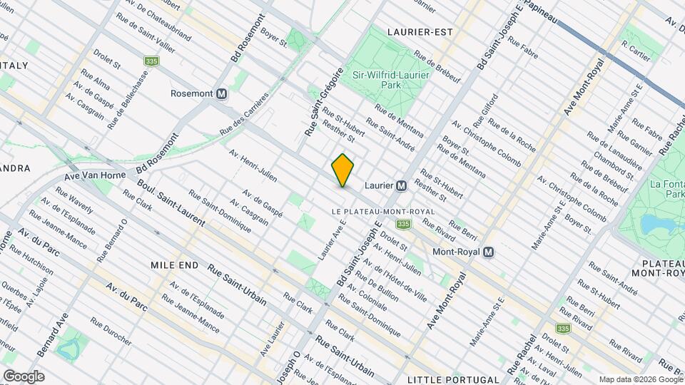 5142-5146 Saint-Denis St Map and Location Details