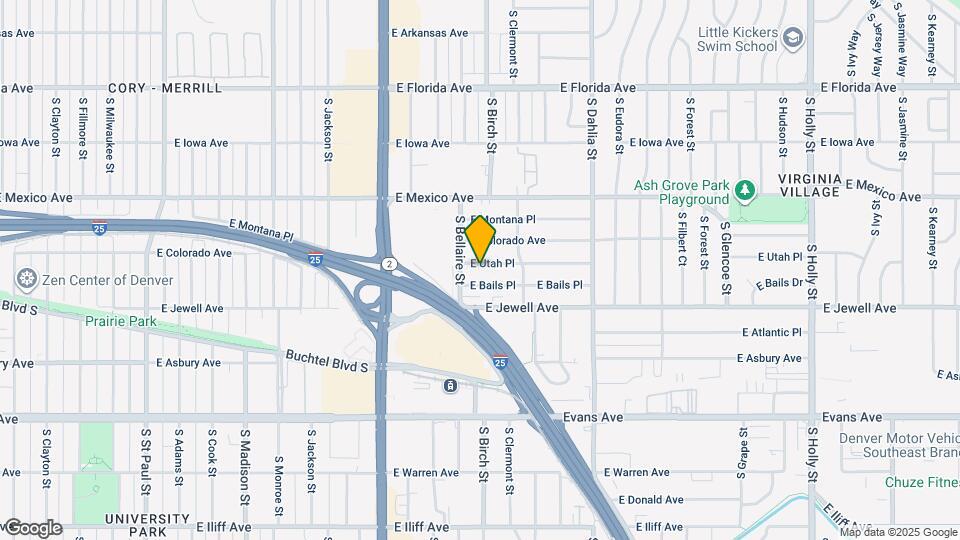 4350 E Utah Pl Map and Location Details