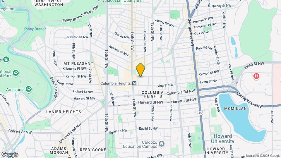 1362 Kenyon St NW Map and Location Details