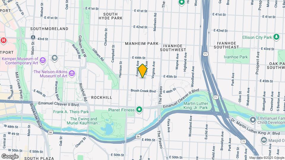 4512 Tracy Avenue Map and Location Details