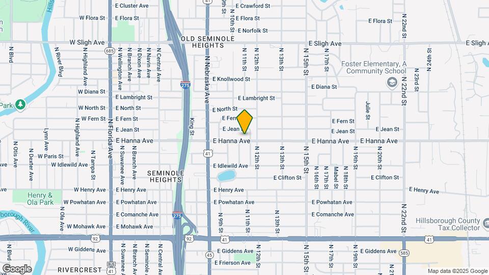 1020 E Hanna Ave Map and Location Details