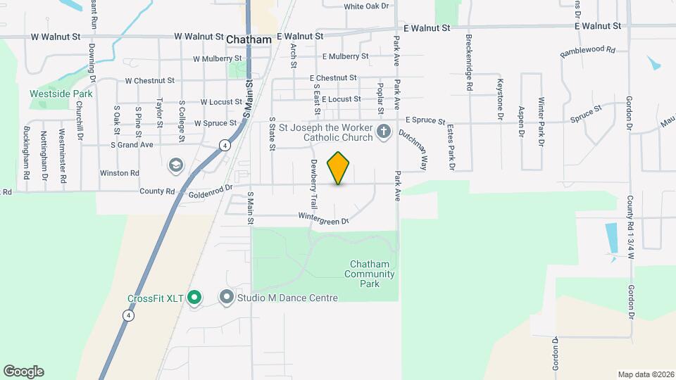 410 Goldenrod Dr Map and Location Details