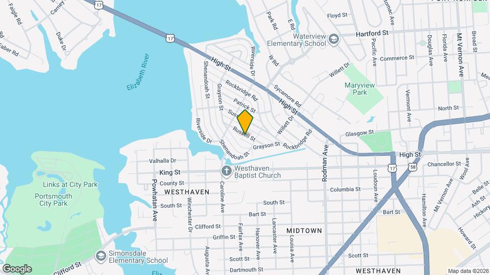 407 Russell St Map and Location Details