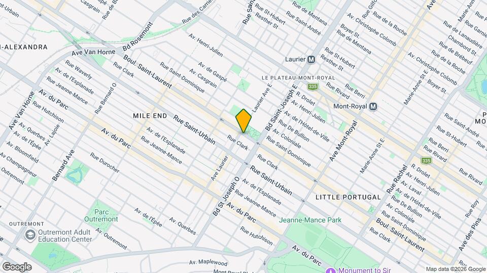 5048-5054 Saint-Laurent Map and Location Details