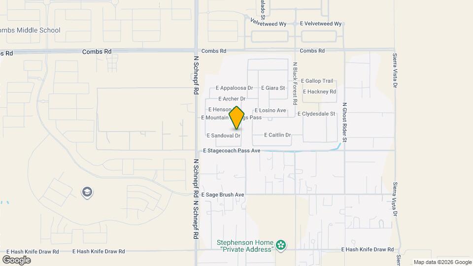 3786 E Sandoval Dr Map and Location Details