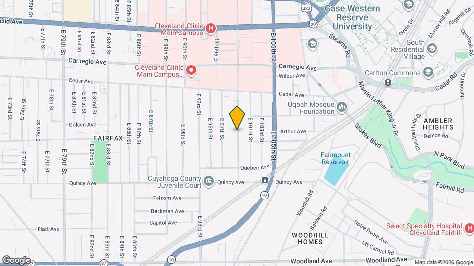 2256 E 100th St Map and Location Details