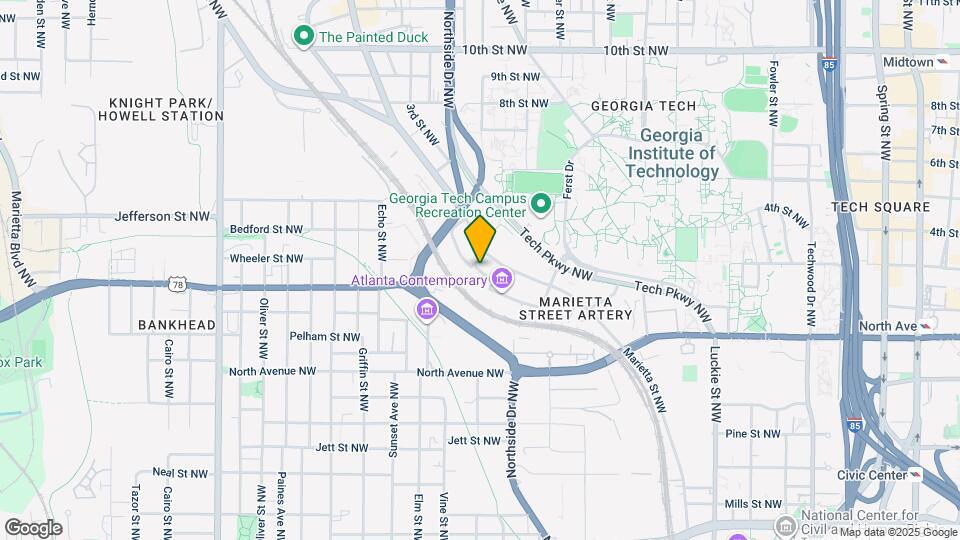 964 Bibb St NW Map and Location Details
