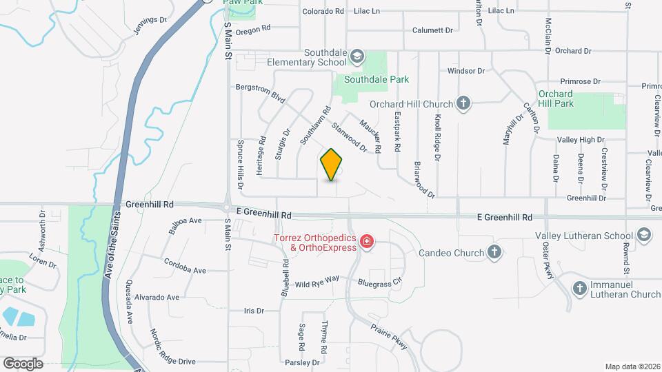 725 Melendy Ln Map and Location Details