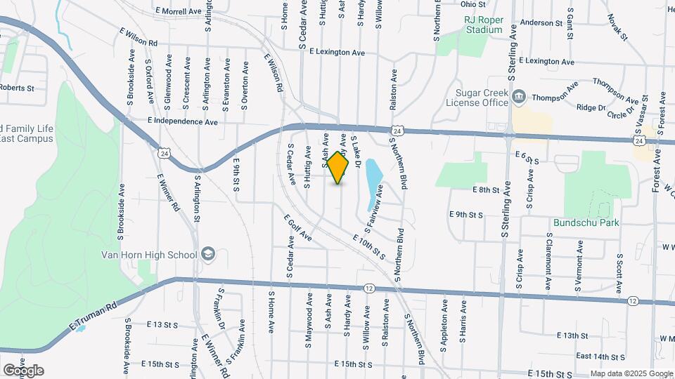 810 S Hardy Ave Map and Location Details