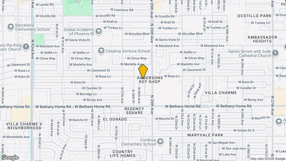 6144 N 35th Dr Map and Location Details