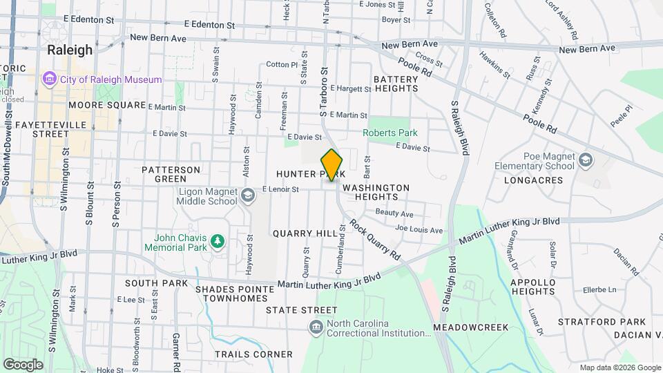 909 E Lenoir St, Unit B Map and Location Details