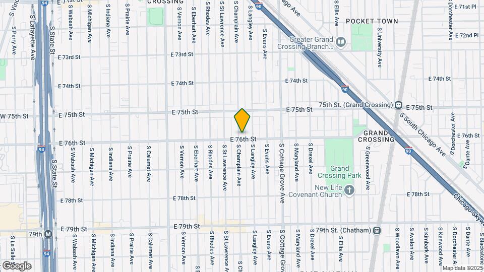 632 E 76th St Map and Location Details