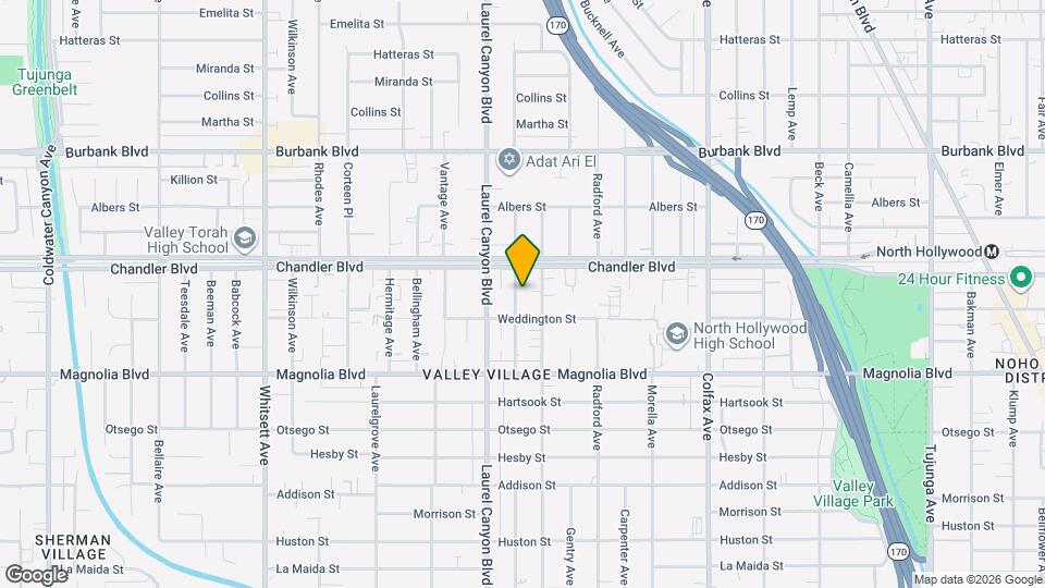 5328 Agnes Ave Map and Location Details